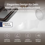 Ergotopia Desktopia Pro X Elektrisch höhenverstellbarer Schreibtisch, Ergonomischer Stehtisch für Büro oder Home Office (Weiß, Gestell Weiß, 180 x 80 cm)